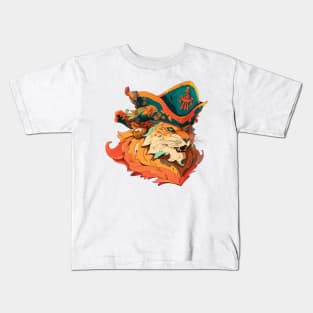 cat pirate Kids T-Shirt